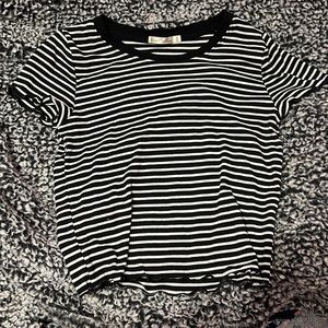 black striped shirt